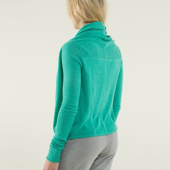 Lululemon Iconic Sweater Wrap Heathered Bali Breeze - Picture 2 of 12
